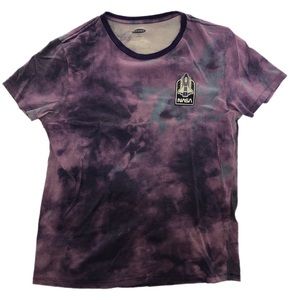 NASA Purple Tye Dye T Shirt